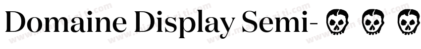 Domaine Display Semi字体转换